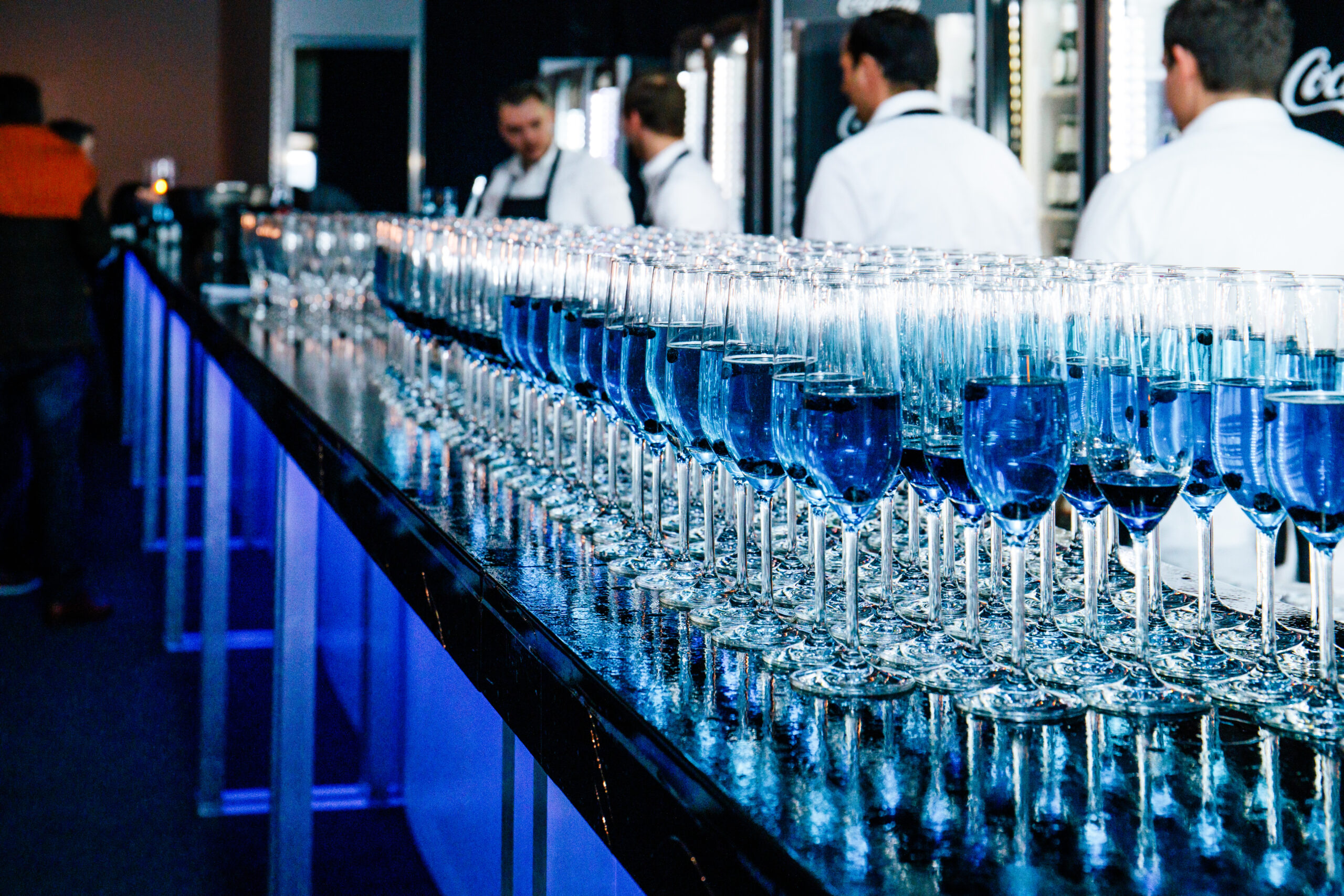 PORSCHE_Event-55 Darstellung einer Empfangssituation in einer Eventlocation